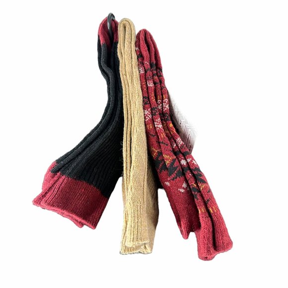 NWT Muk Luks Women’s Boot Socks 3 Pair - Shoe Size 6-11 - Picture 4 of 5